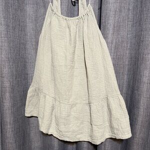 Light Green Textured Sleeveless Tank